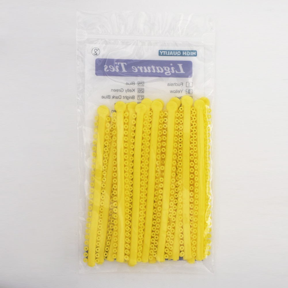 1000Pcs Dental Orthodontic Ligature Ties Elastic Rubber Bands & Brackets Brace