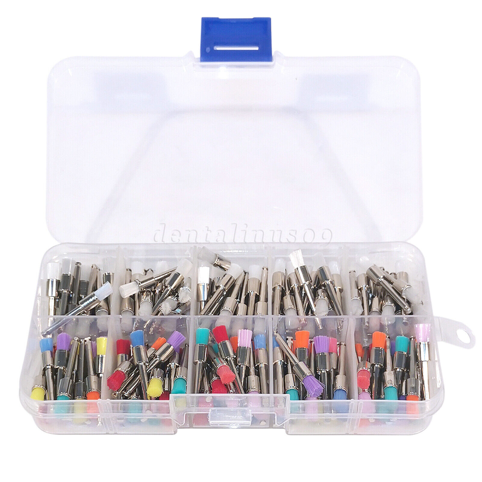 Dental Tooth Prophy Polishing Cups Brushes Burs Kit for Contra Angle Handpiece