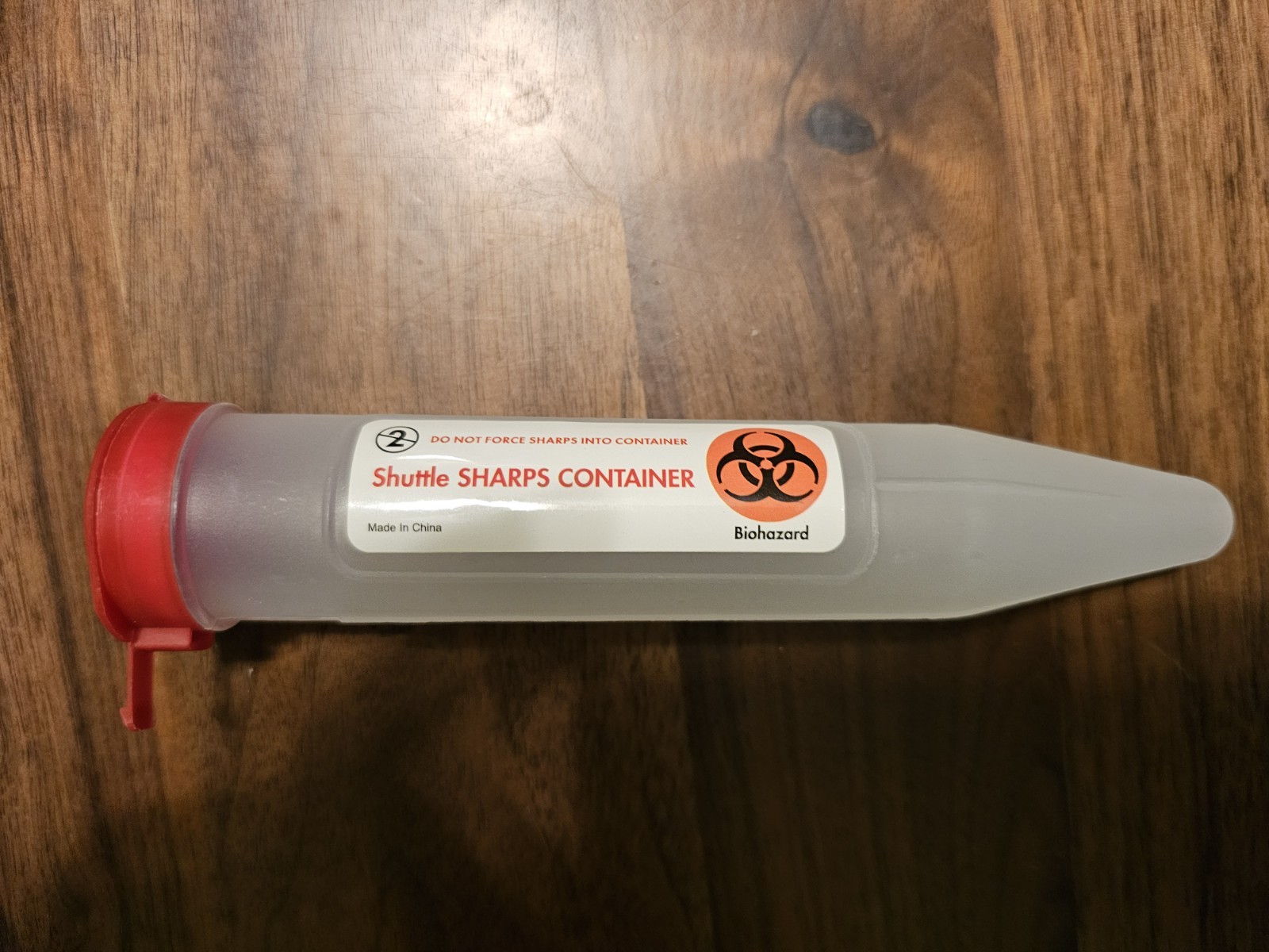 Sharps-Shuttle – Single Use Travel Sharps Container Needles Syringes 48 pieces