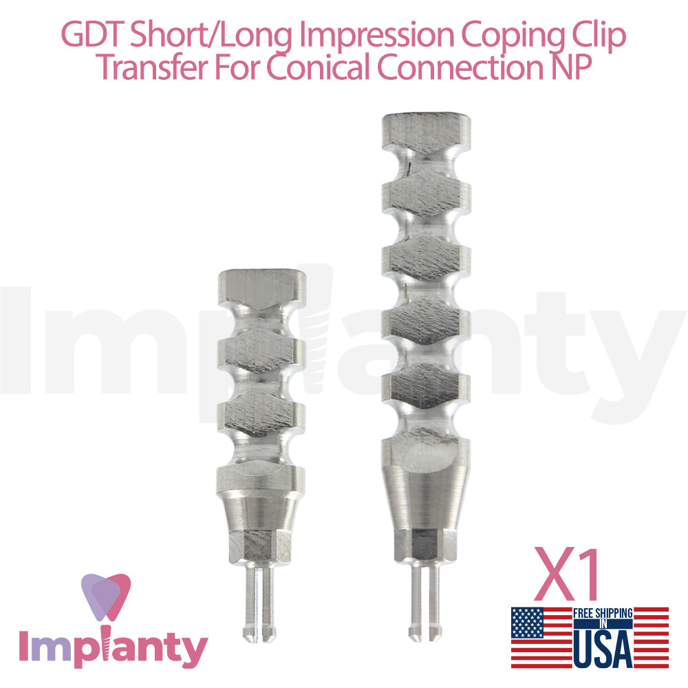 Clip Closed Tray Transfer Dental Impression Similar Nobel Active NP Conical