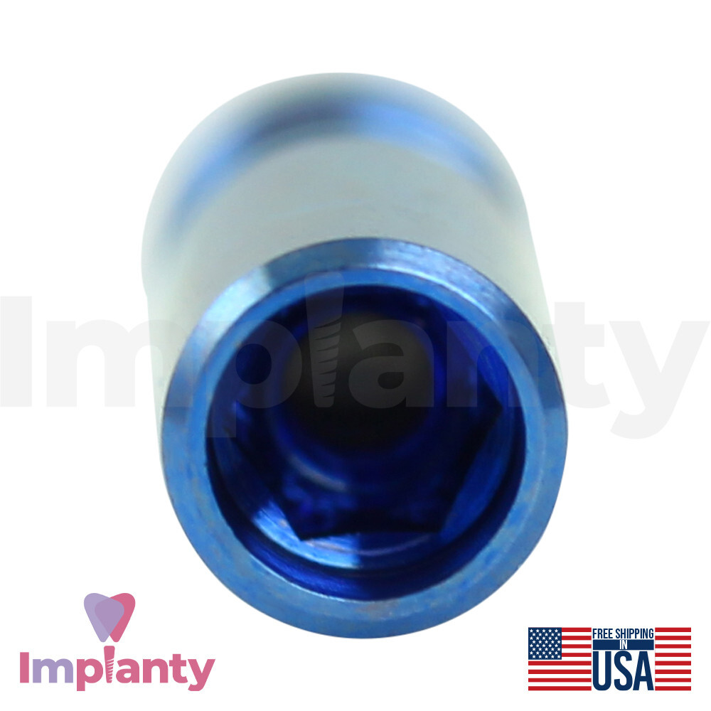 5x Dental Fixture Analog Compatible Megagen AnyRidge Blue Int Hex 2.3mm