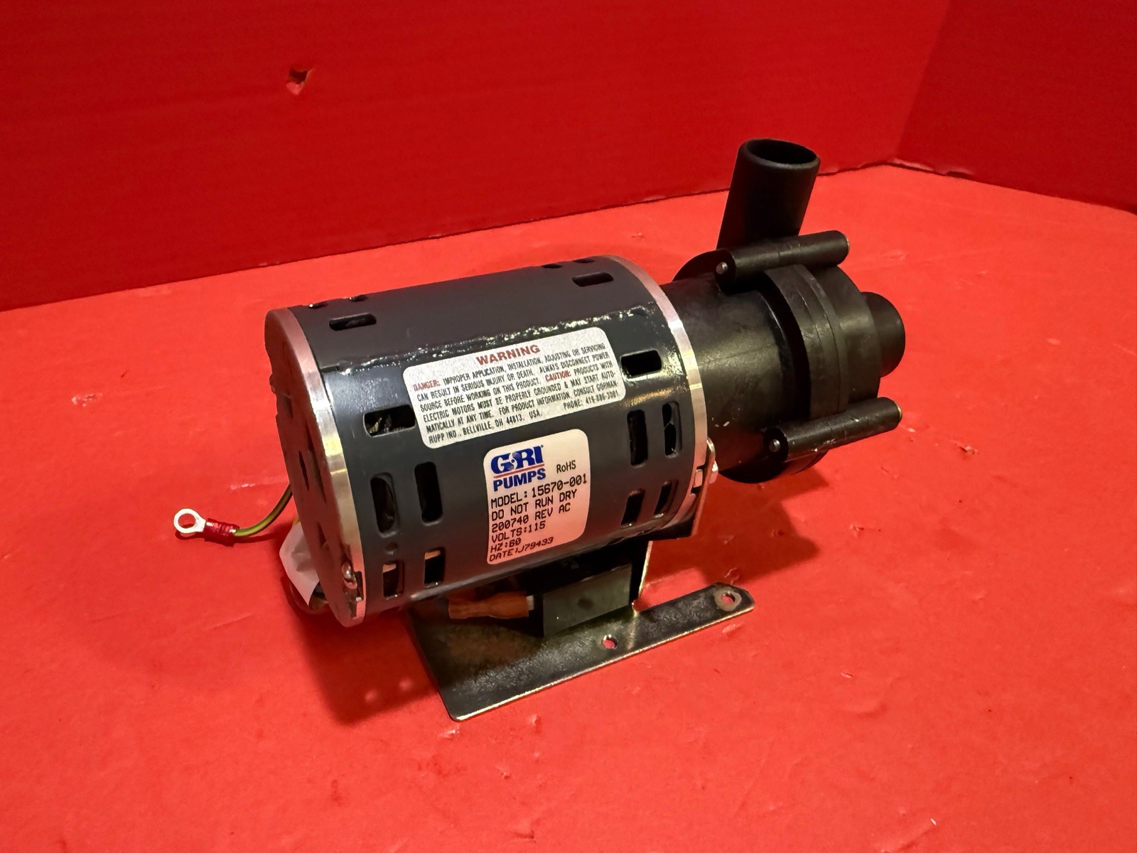 Steris 1E MAGNETIC DRIVE CIRCULATION PUMP 115V 60 P/N 200740 NEW Tested