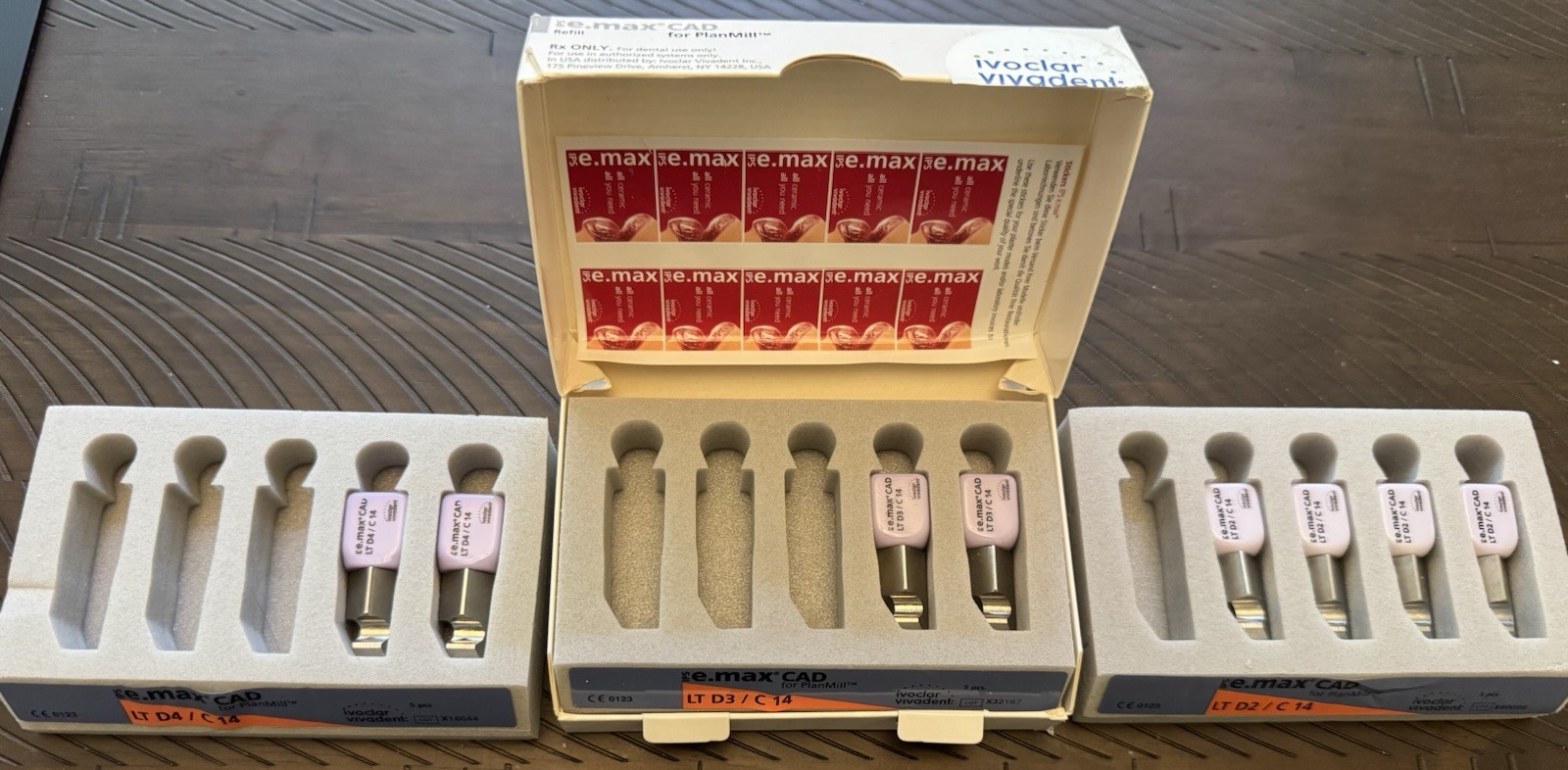 Ivoclar IPS e.max CAD planmill LT D2, D3, D4 C14 – Dental Lab