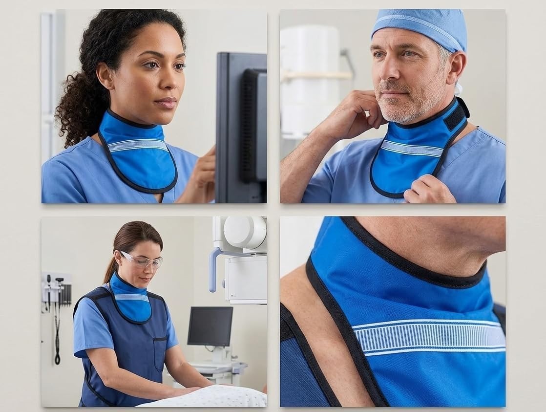 Xray Protective Thyroid Shield – 0.5mm Lead Pb Protection for Comfort & Safety