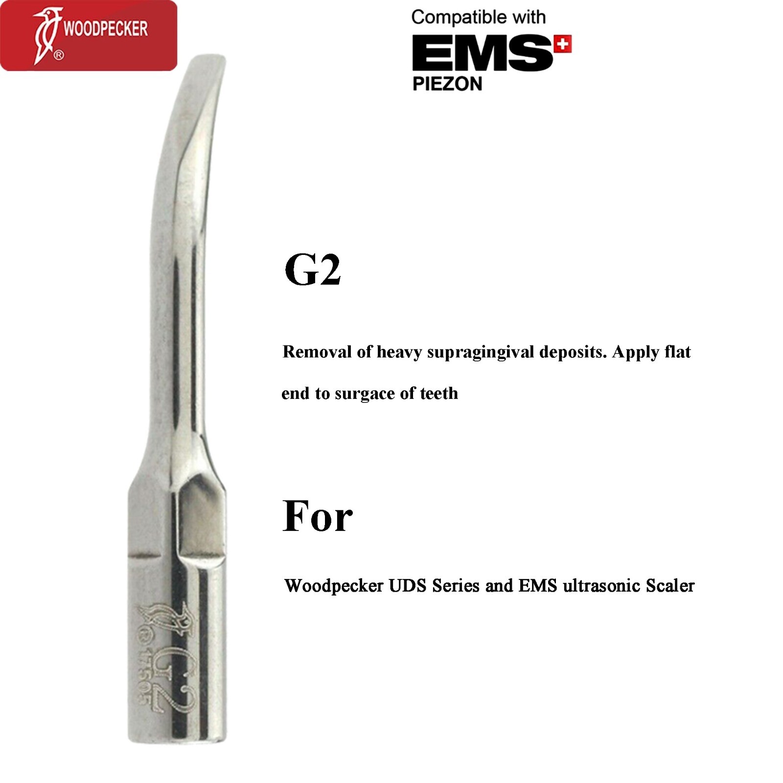 Woodpecker Dental Ultrasonic Piezo Scaler Tip Endo Perio DTE SATELEC EMS G1 P1 E