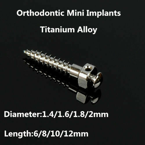 Dental Orthodontic Micro Implants Mini Screw Self-Drilling Fuchsia Screwdriver
