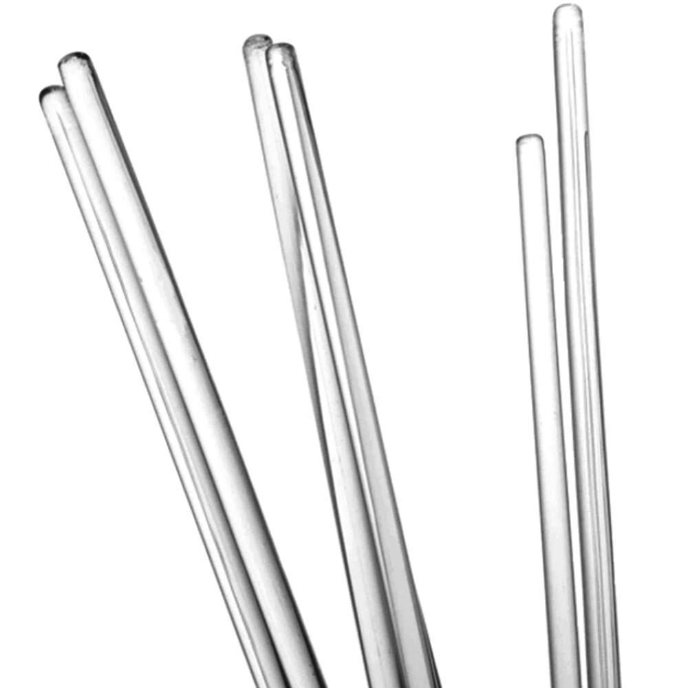 6 Glass Stirring Rods, 125x8mm, Karter Scientific (Pack of 12)