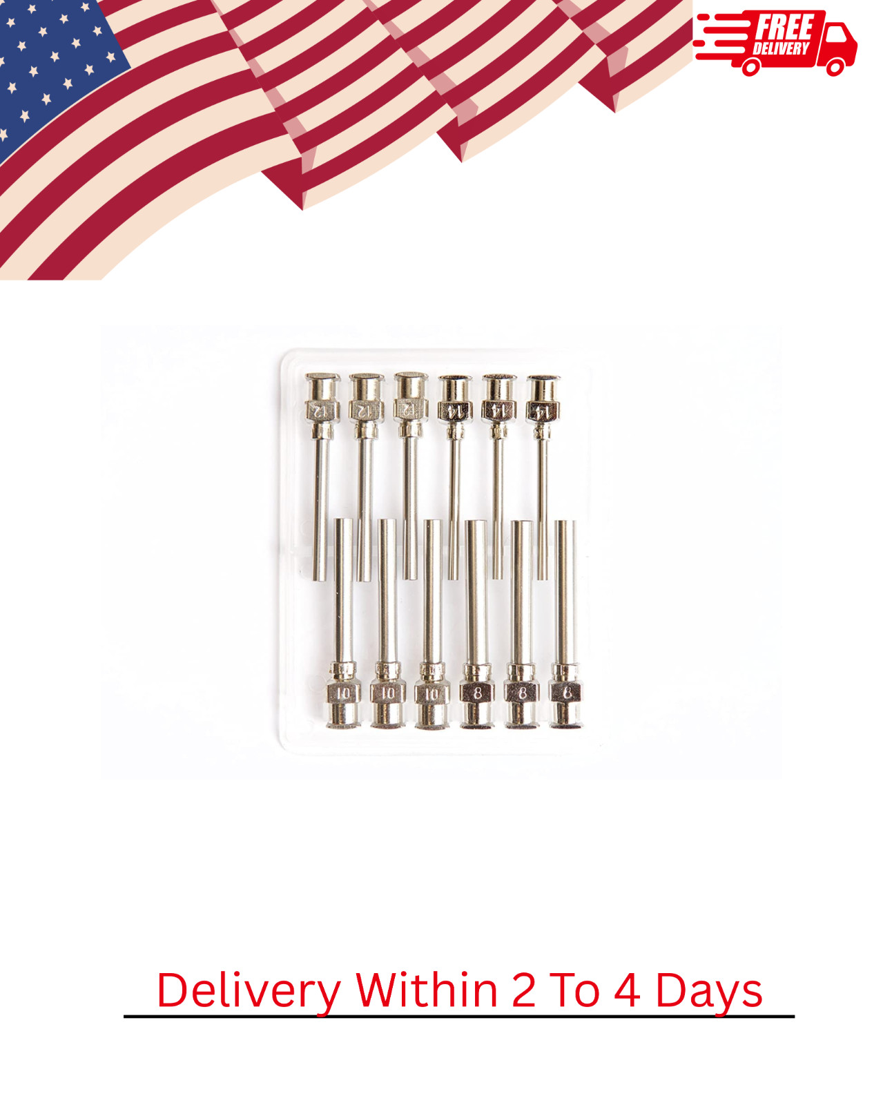 12 Pack – Dispensing Needle 1 – All Metal, Stainless Steel Blunt Tip Luer Lock
