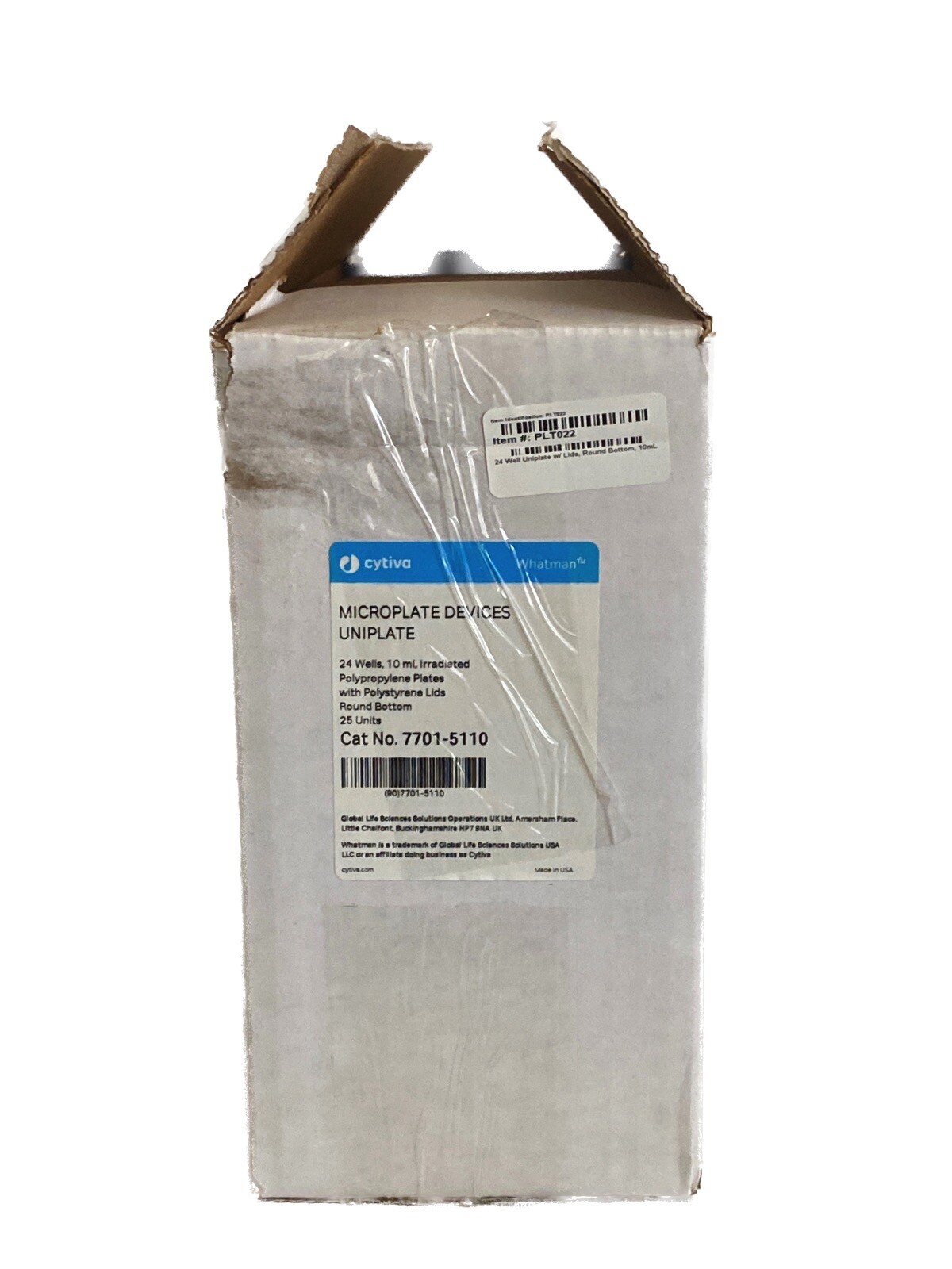 (25/Pk) WHATMAN CYTIVA 24-Well 10mL Uniplate Microplates w/ Lid 7701-5110