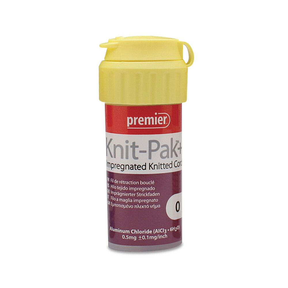 Premier Dental 9007563 Knit-Pak Plus Impregnated Retraction Cord #0 Purple 100″