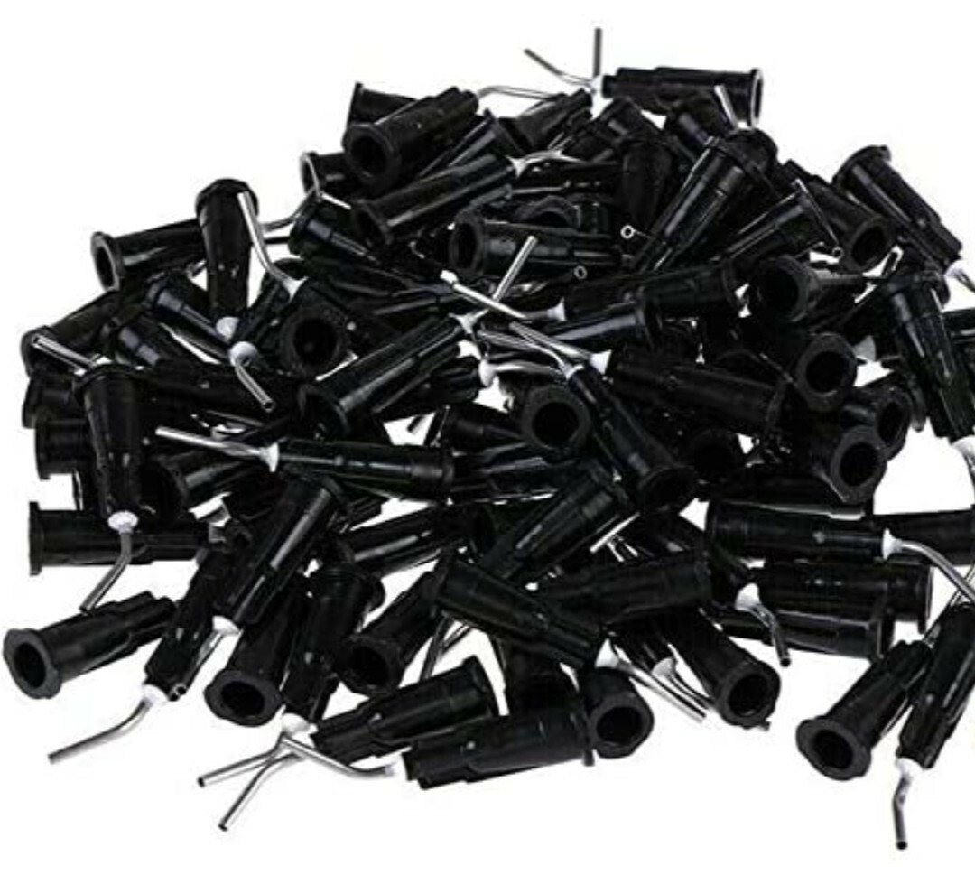 27 GA Dispensing tips Etchant Tips Luer Lock 1000pcs Black