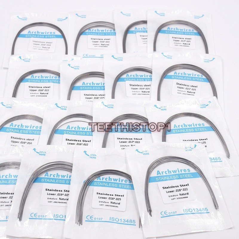 Dental Ortodoncia Niti Arco de Alambre Su Arch Wire Archwire Rectangular Rectang