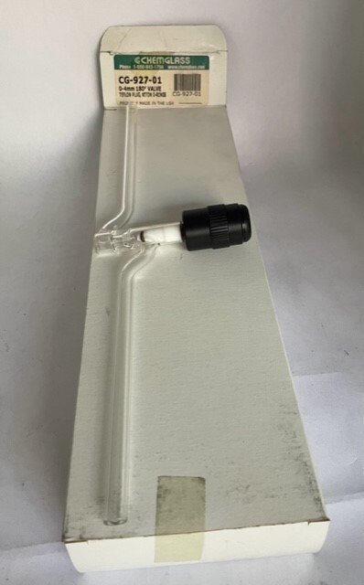 New ChemGlass 0-4mmm 180 degree Valve