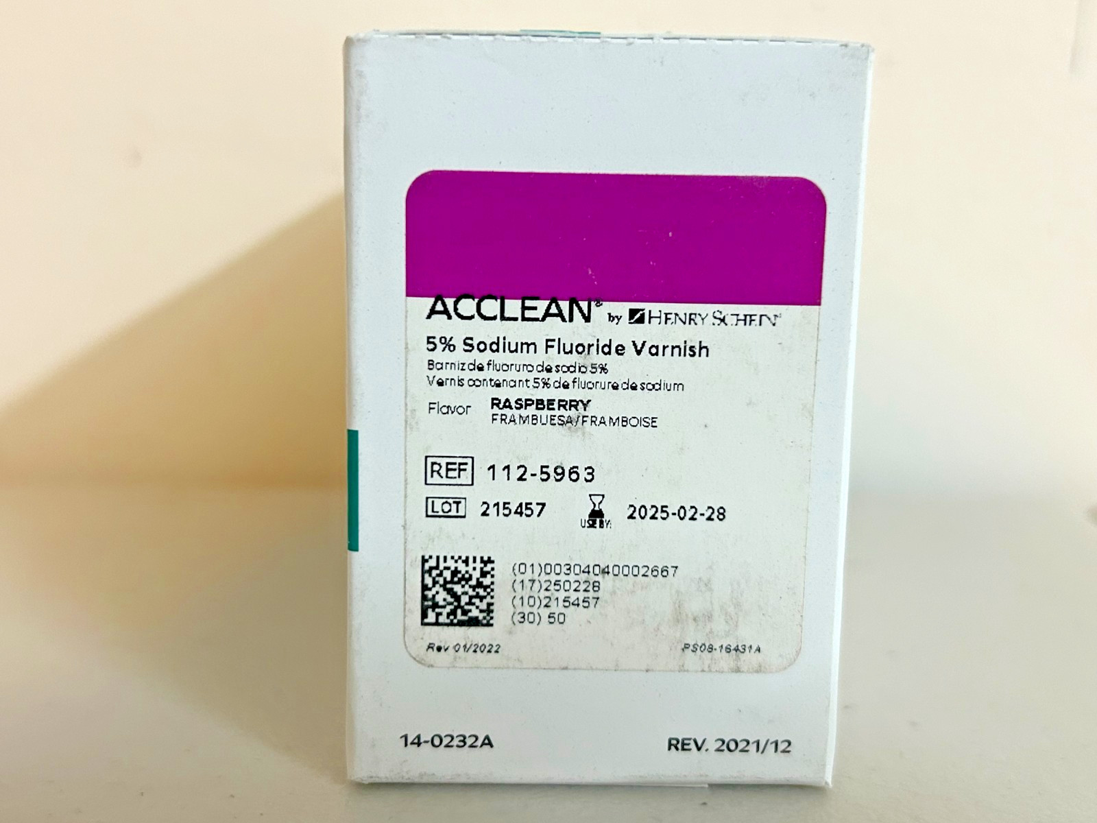 Acclean Fluoride Varnish Cups Unit Dose Raspberry 50/Bx