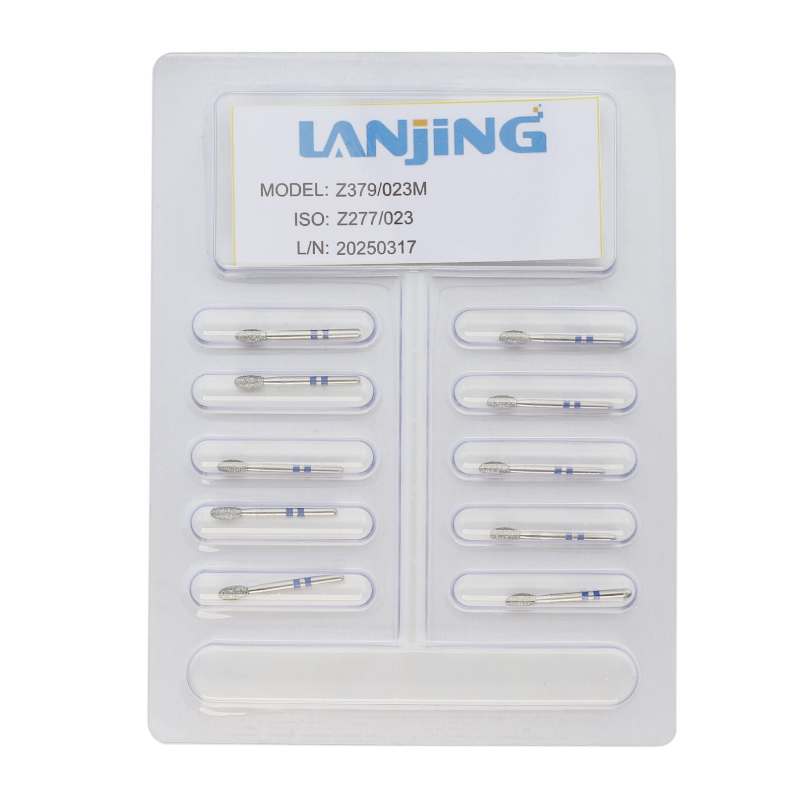 Zirconia Cutting Bur Dental Diamond burs FG Round End Taper Football Round Ball