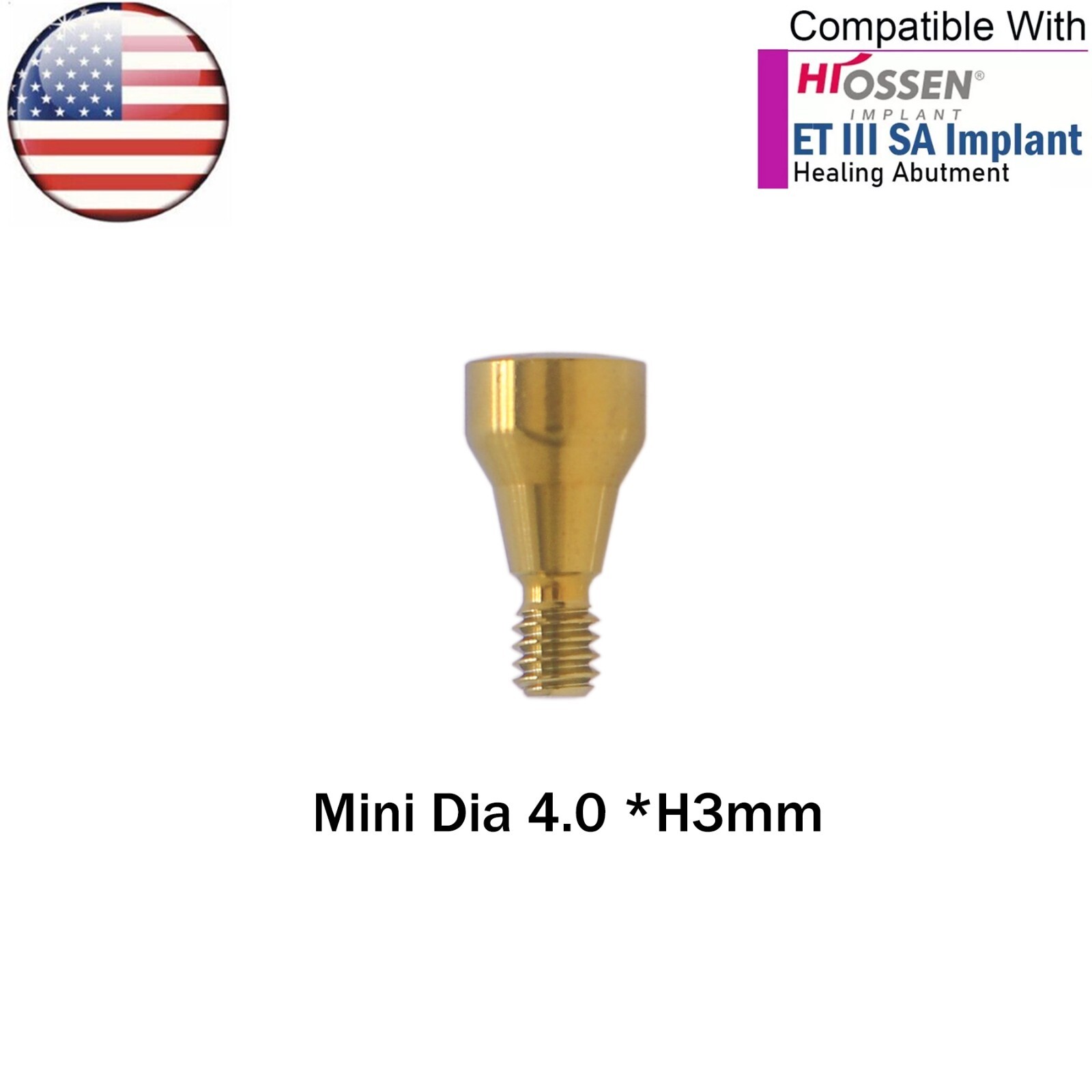US OSS Dental Healing Abutment Caps Mini Regular Platform Fits Osstem Hiossen