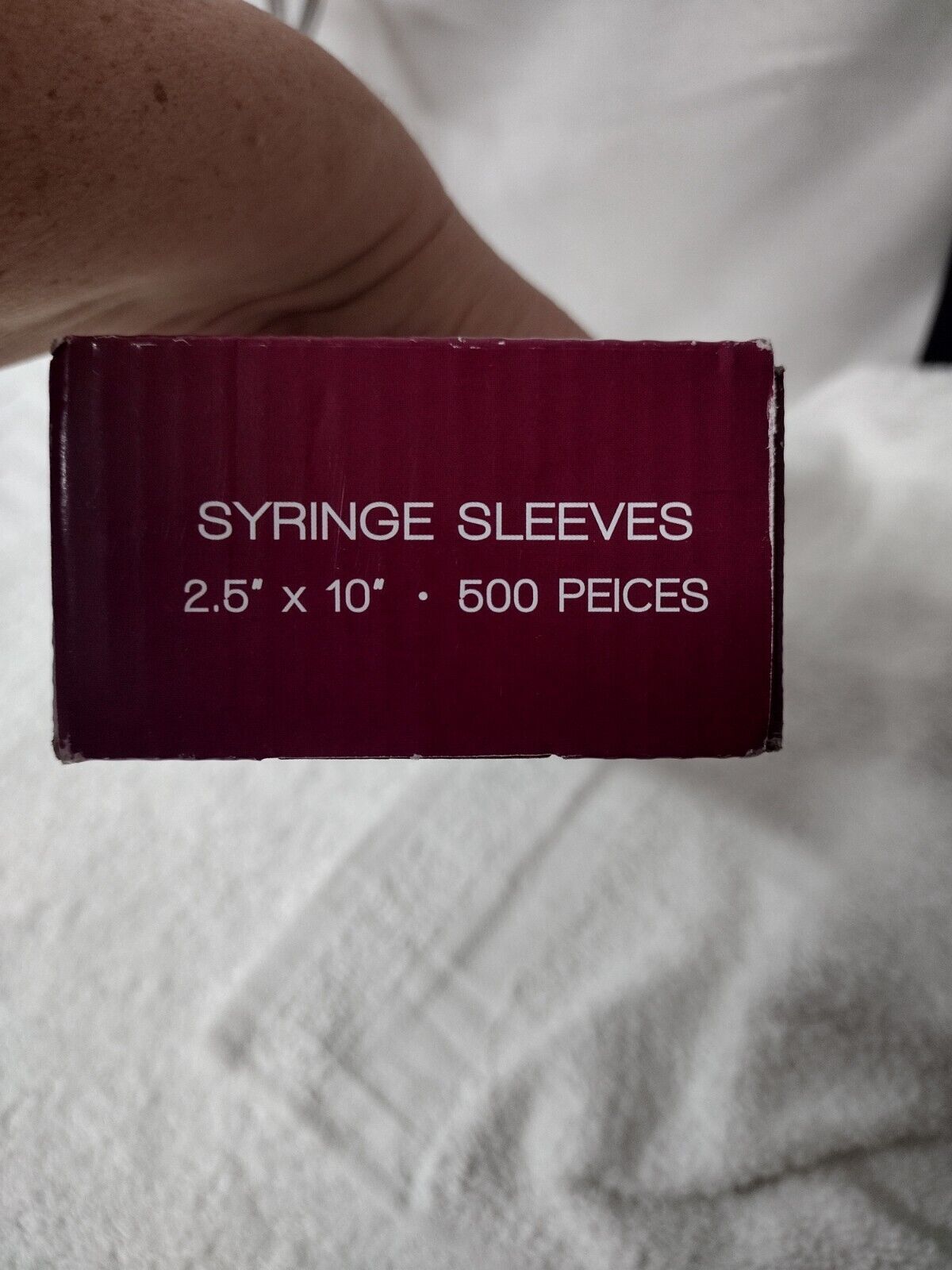 The Essentials Syringe Sleeves Disposable/ 2.5 IN x10 IN./2 Boxes/ 500 EACH