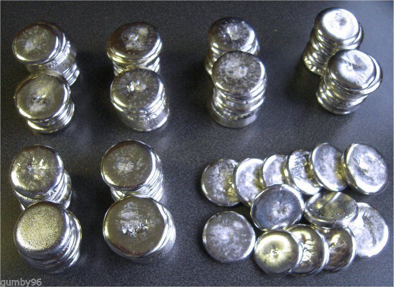 1/2 Pound TIN metal ROUND ingots 99.97% pure element Bullion Ingot 226.8+ gms lb