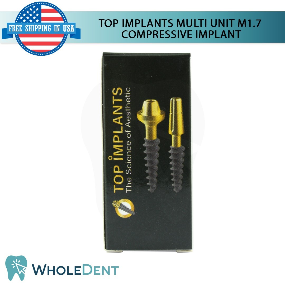 X10 Dental Multi Unit M1.7 Compressive Monoblock Fixture Titanium Sterile SLA