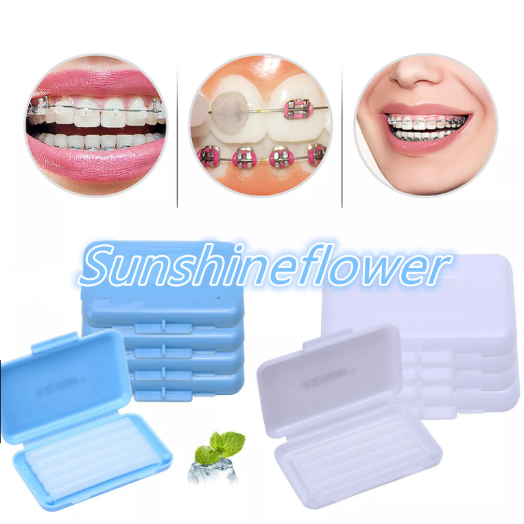 Dental Orthodontc Wax White-Original/Mint Scent For Bracket Brace Gum Irritation