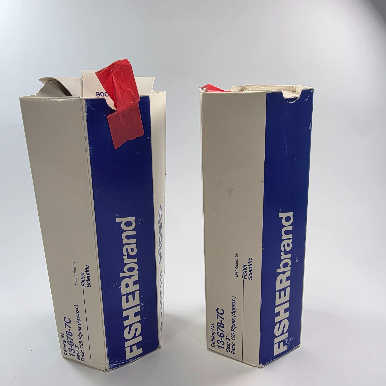 Lot of 2 Fisherbrand 13-678-7C Pasteur Pipets 9″ Flint Glass Approx. 250 Total
