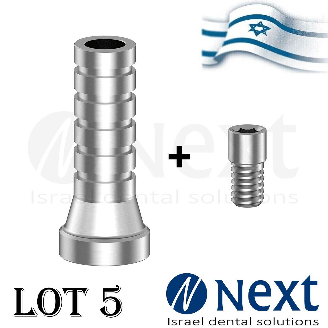 Lot x 5 New Multi Unit titanium sleeve screw abutment 1.72 mm