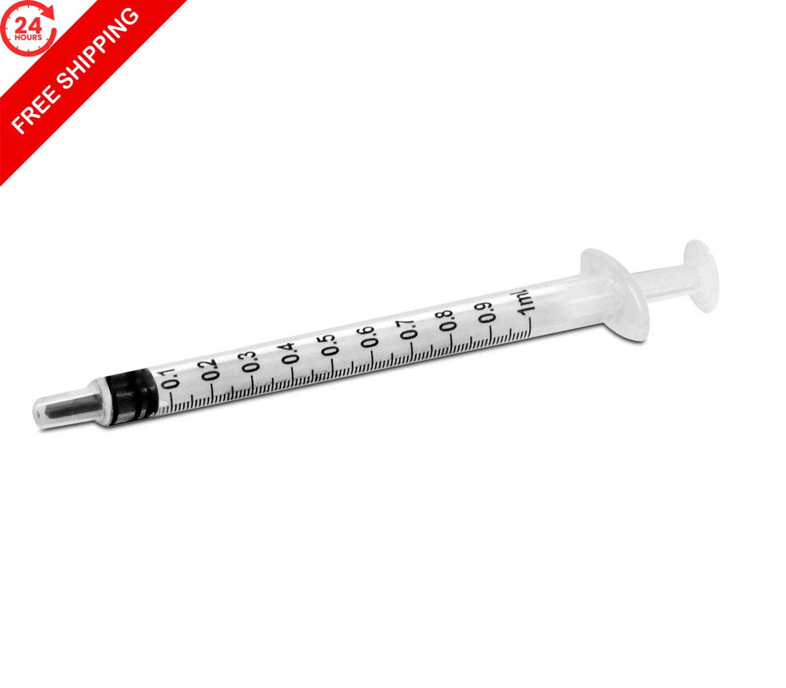1ml Oral Syringe – 100 Pack – Luer Slip Tip, No Needle, 100 Count (Pack of 1)