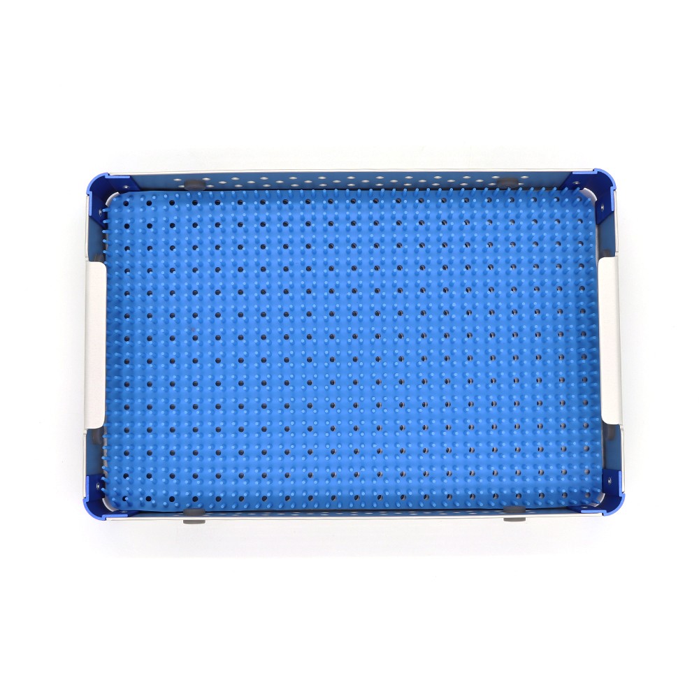 Autoclave Sterilization Tray Case Box with Silicone Pad for Surgical Instruments