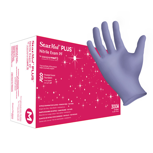 Sempermed Plus Nitrile Exam Gloves Medium 2 boxes of 300 600 total gloves