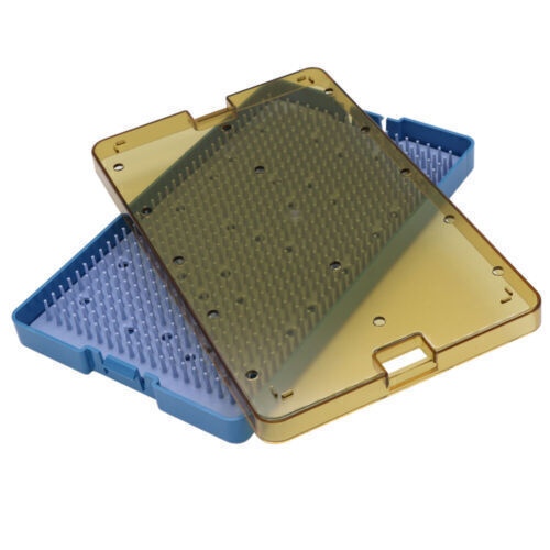 PPSU sterilization tray case sterilising w/ silicone mat surgical instrument