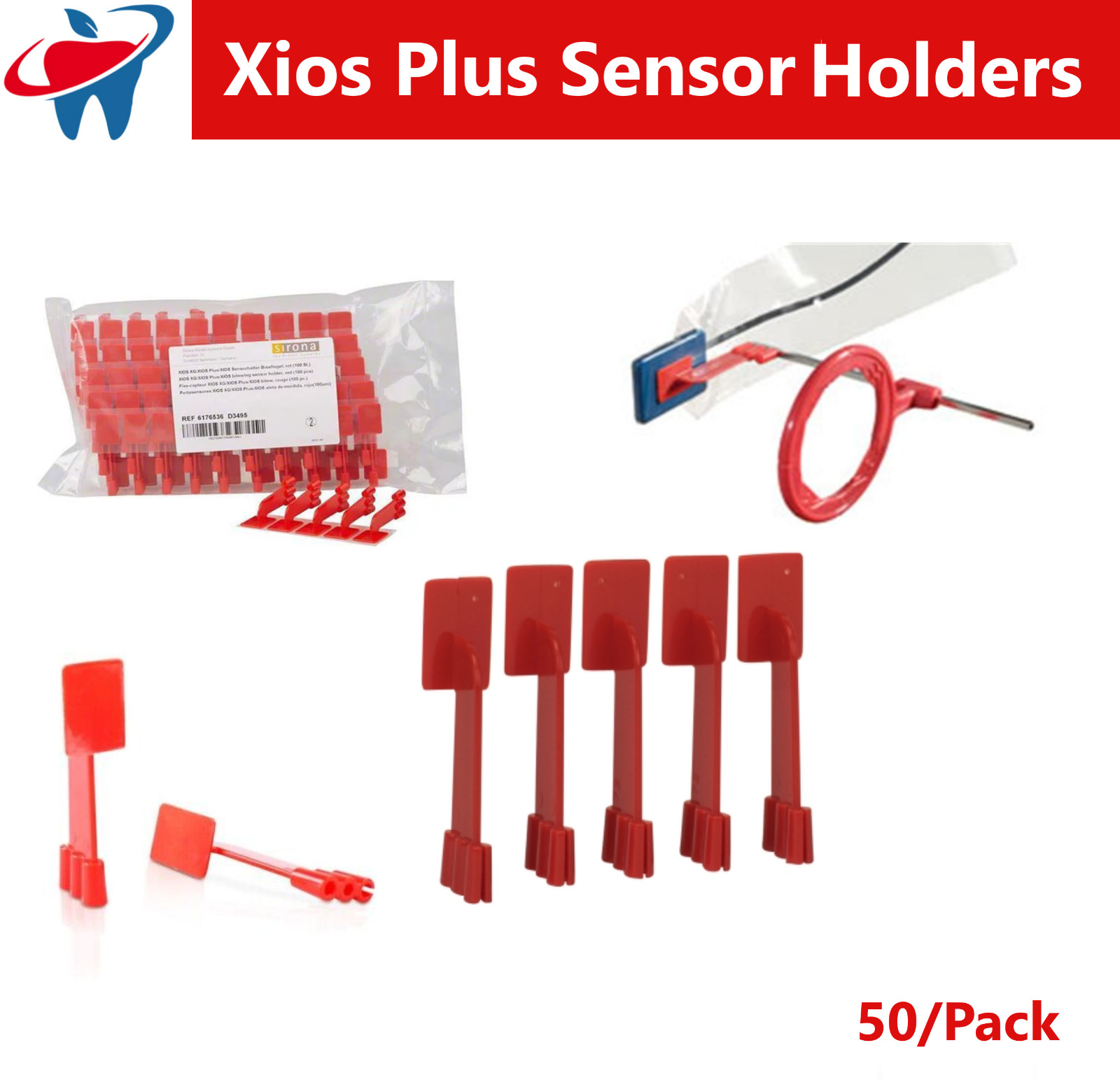XIOS Plus X-Ray Disposable Digital Sensor Holder fits XCP, All Replacement Parts