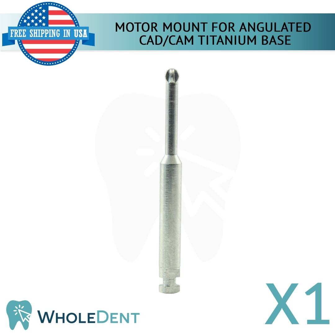 1X Motor Mount For Angulated Ti-Base Abutment Cad/Cam Hexagonal/Non-Hexagonal