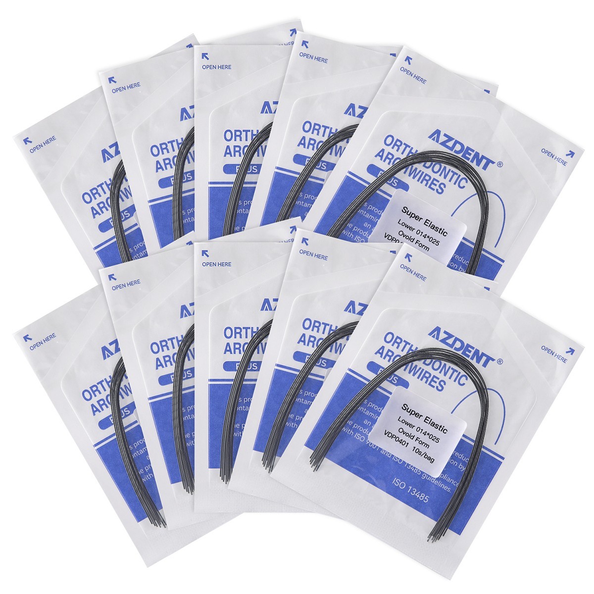 Plus Wire Dental Orthodontic Super Elastic NiTi Arch Wires Rectangular Ovoid Fix