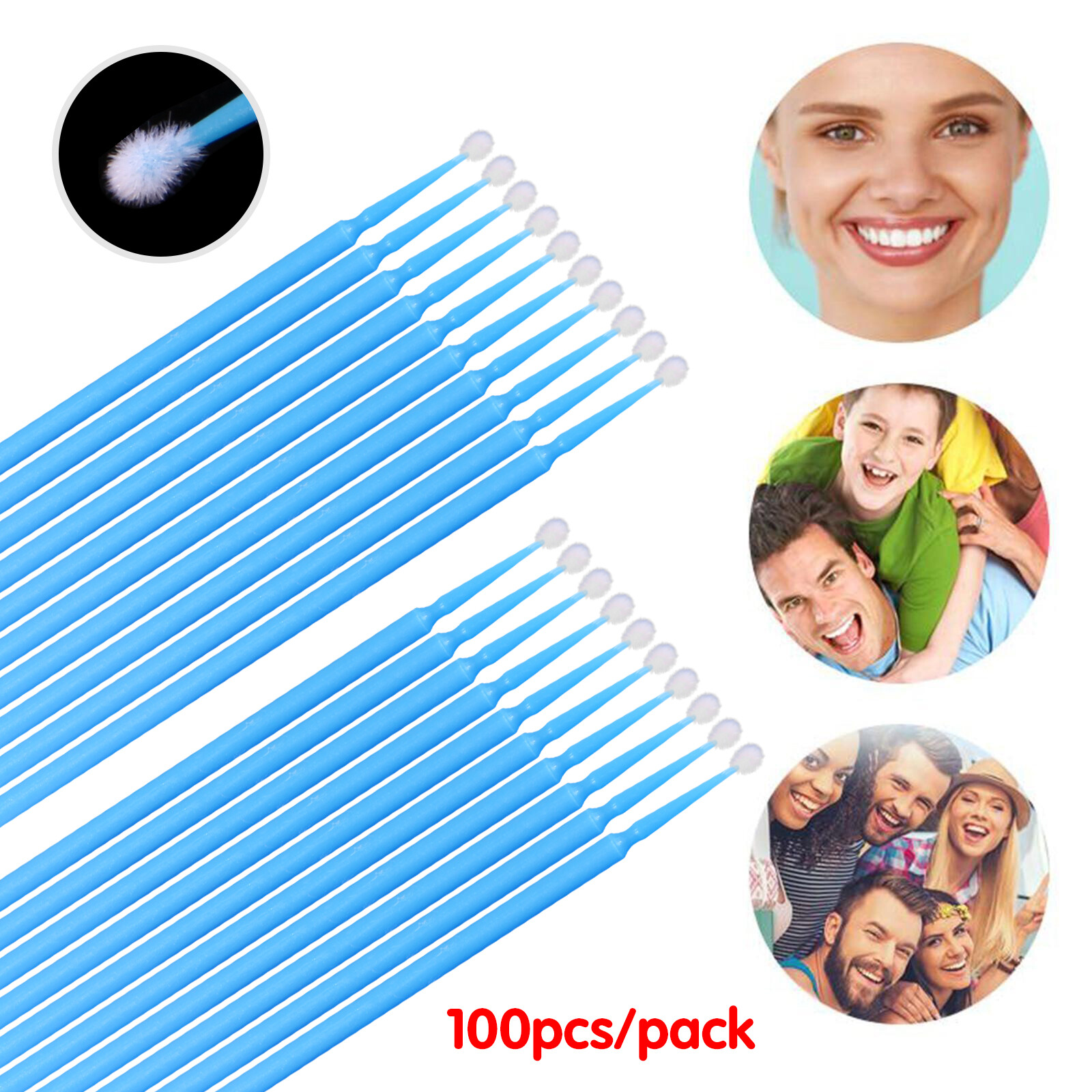 USA Microbrush Micro Brush Applicator Tips Regular, Fine, Super Fine Dental