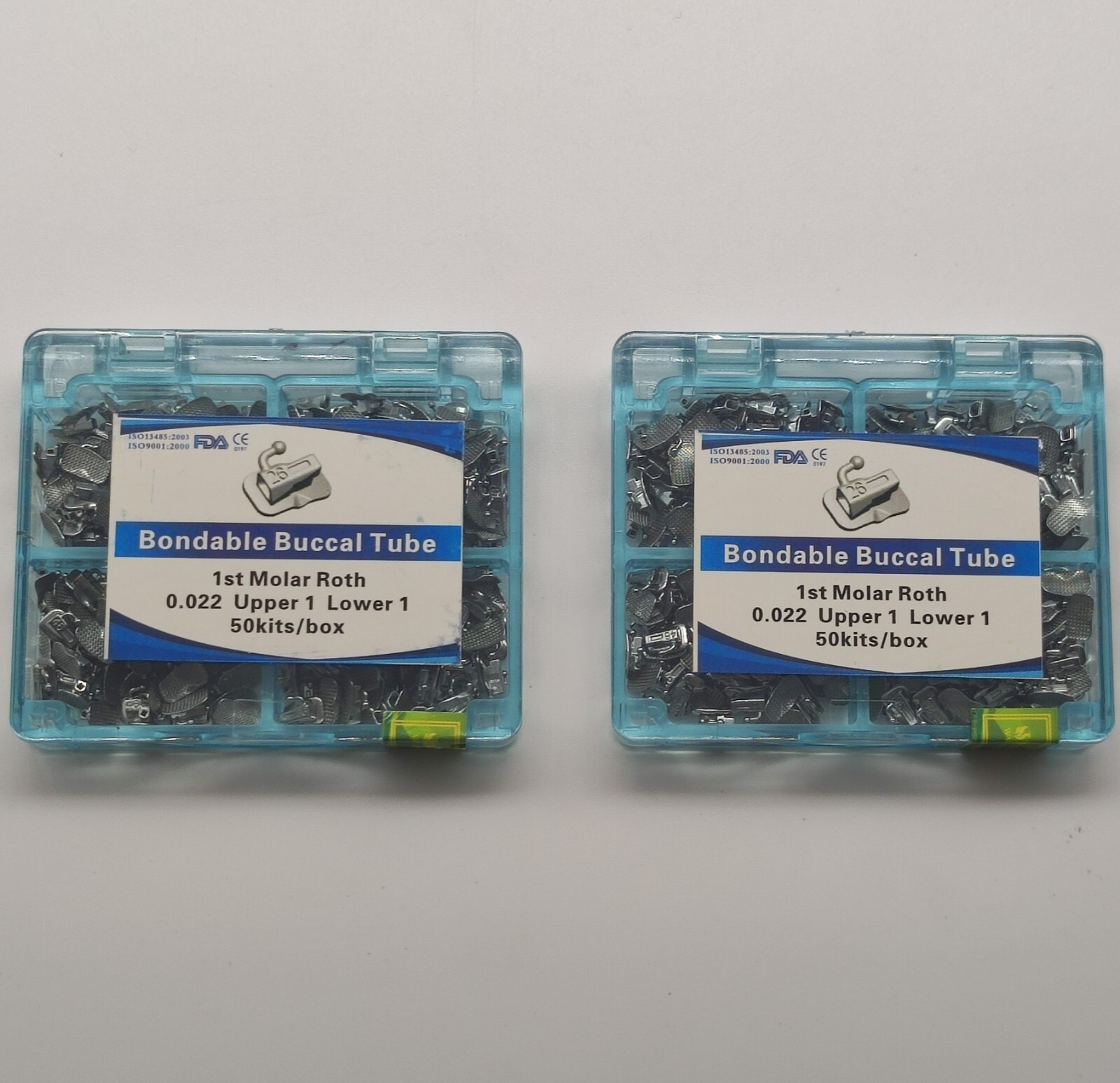 2 x50kits/Box Dental Buccal Tubes Bondable 1st Molar Roth 022 U1L1 Mesh Base
