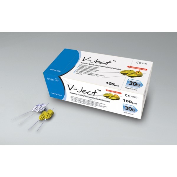 VERICOM V-JECT Superior Quality Disposable Dental Needle Sterile 30G -S-