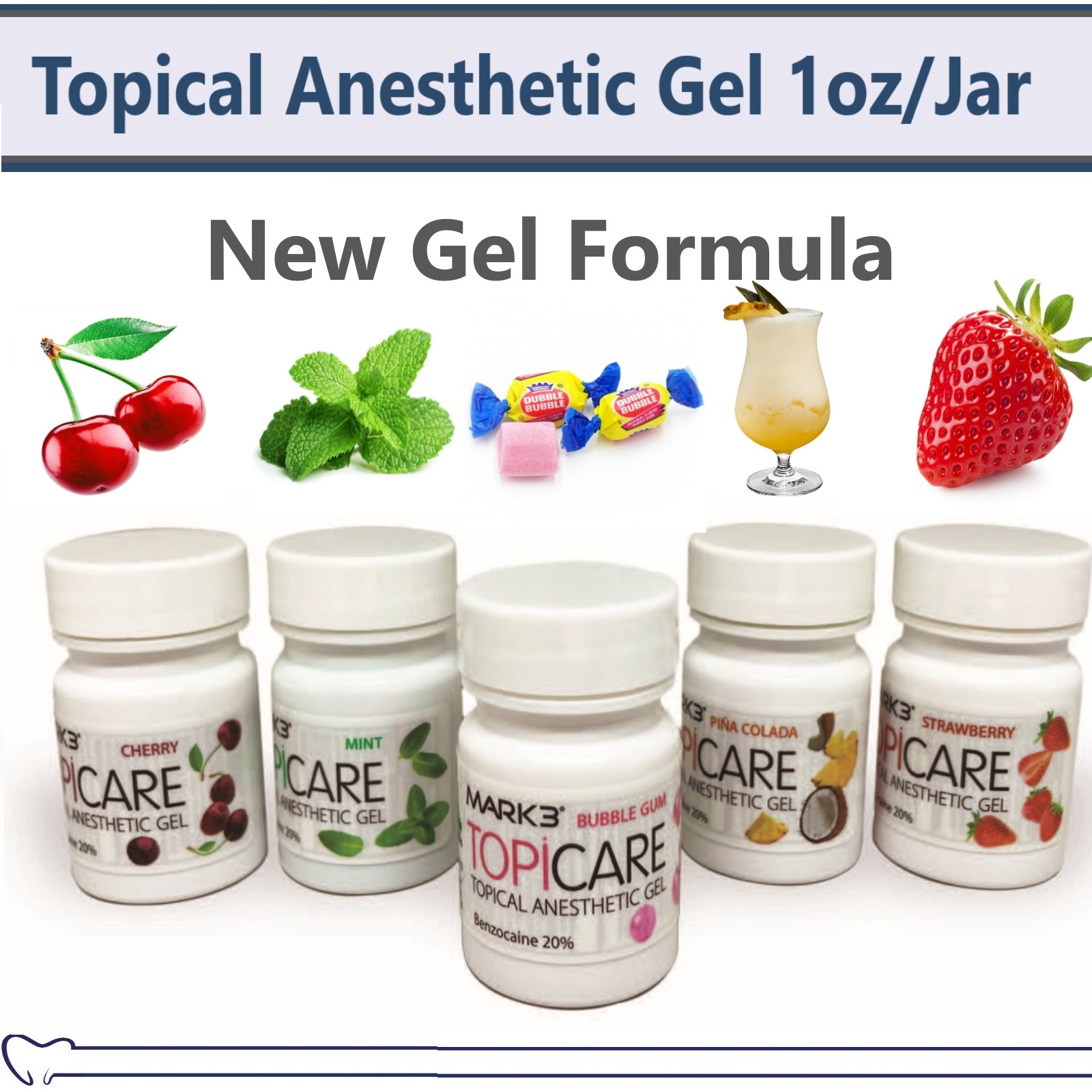 Dental Topical Anesthetic Gel 1oz Jr Made in USA Exp 09/2026
