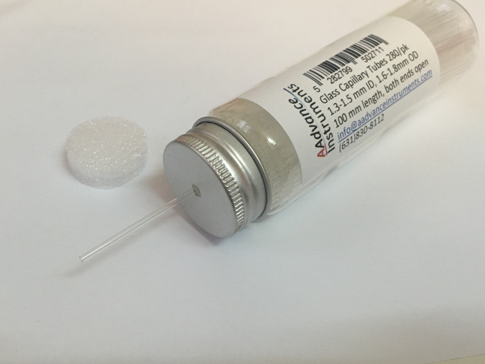 Large Capillary Tubes 100 mm x 1.3-1.5 (1.4) mm ID 280 or 140/pk Micro Pipets