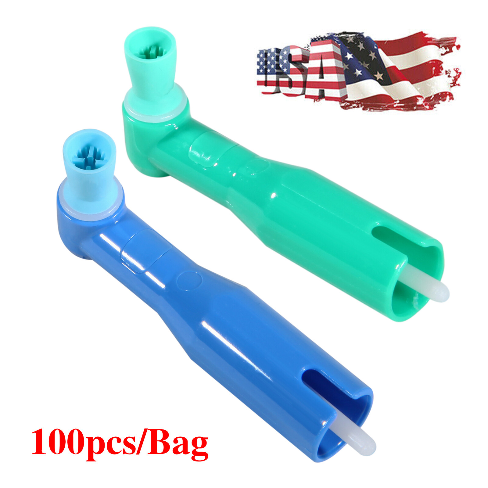 100 pcs Dental Disposable Prophy Angles Top Quality Money back guarantee! Colors