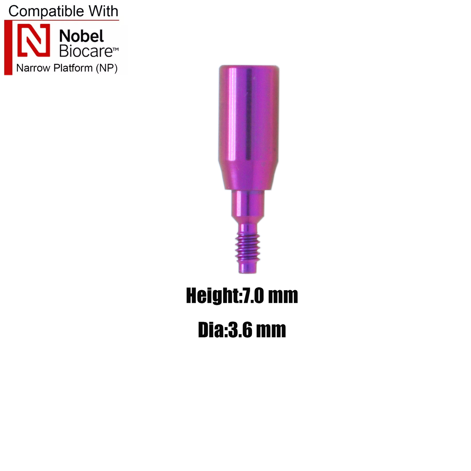 Fits Nobel Locator/Healing Abutments NP/RP Closure Cap Open/Closed Tray Conical