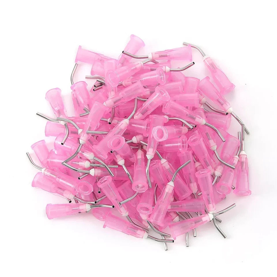 Irrigation Dental Pre Bent Needle Tips For Flow Etch Composite Resin Acid Syring