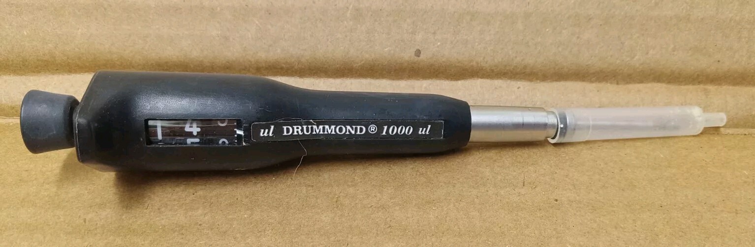 DRUMMOND 1000uL Digital Microdispenser Variable Volume Single Channel Pipet