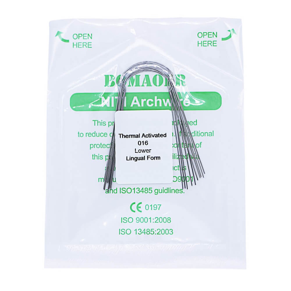 1×Dental Orthodontic Lingual Heat Thermal Activated Round Arch Wires 016 Lower