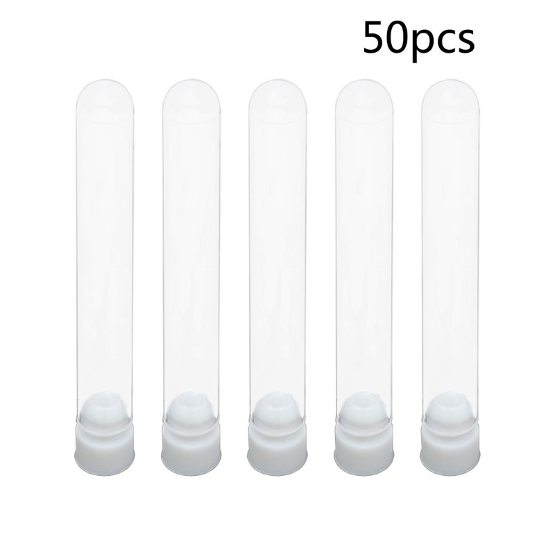 50pcs Centrifuge Tubes Set with Protective Cap for Student Teacher School Labs