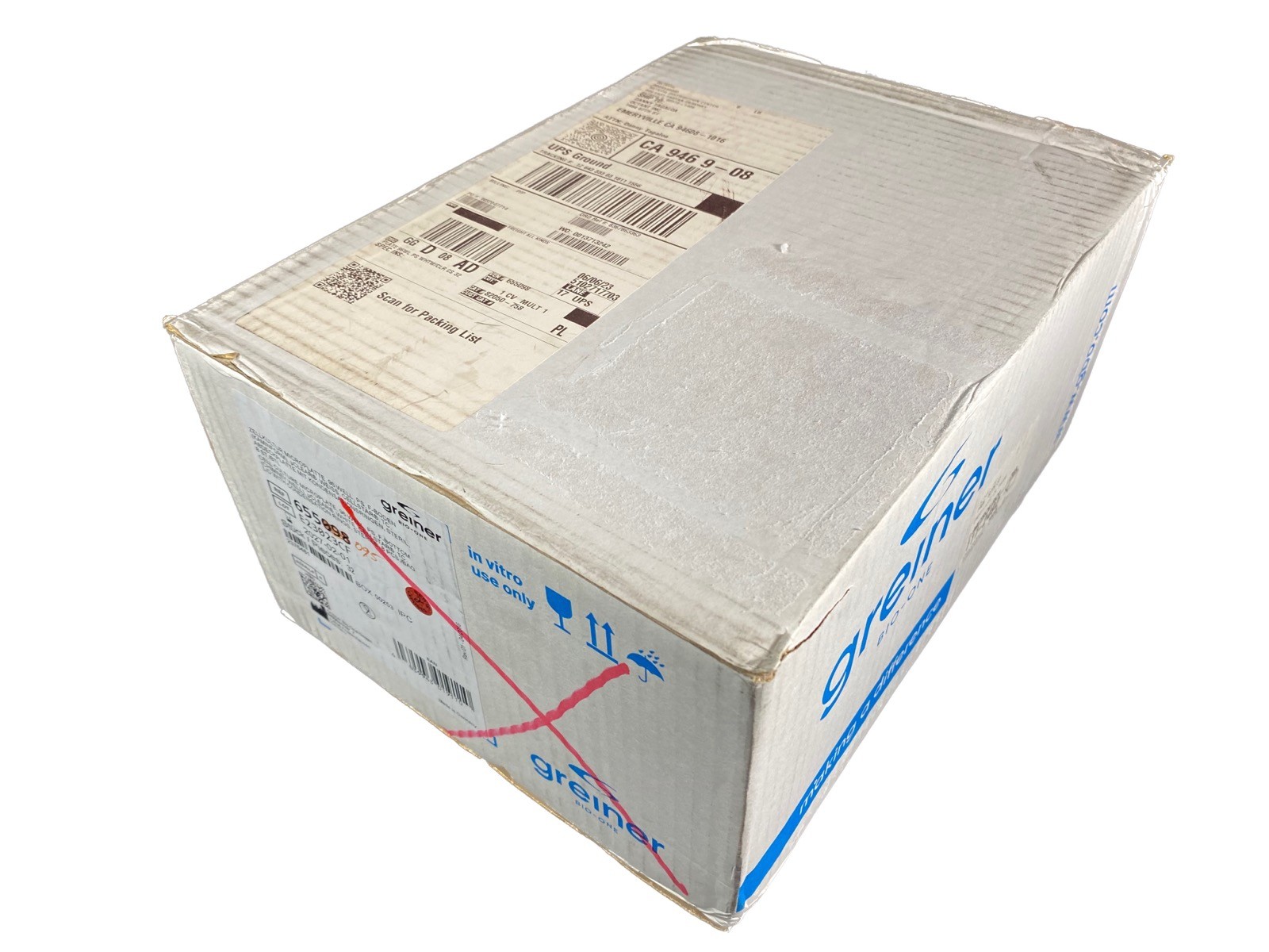 GREINER BIO-ONE 96-Well Microplates PS F-Bottom uCLEAR F-Bottom 655095 (30/cs)
