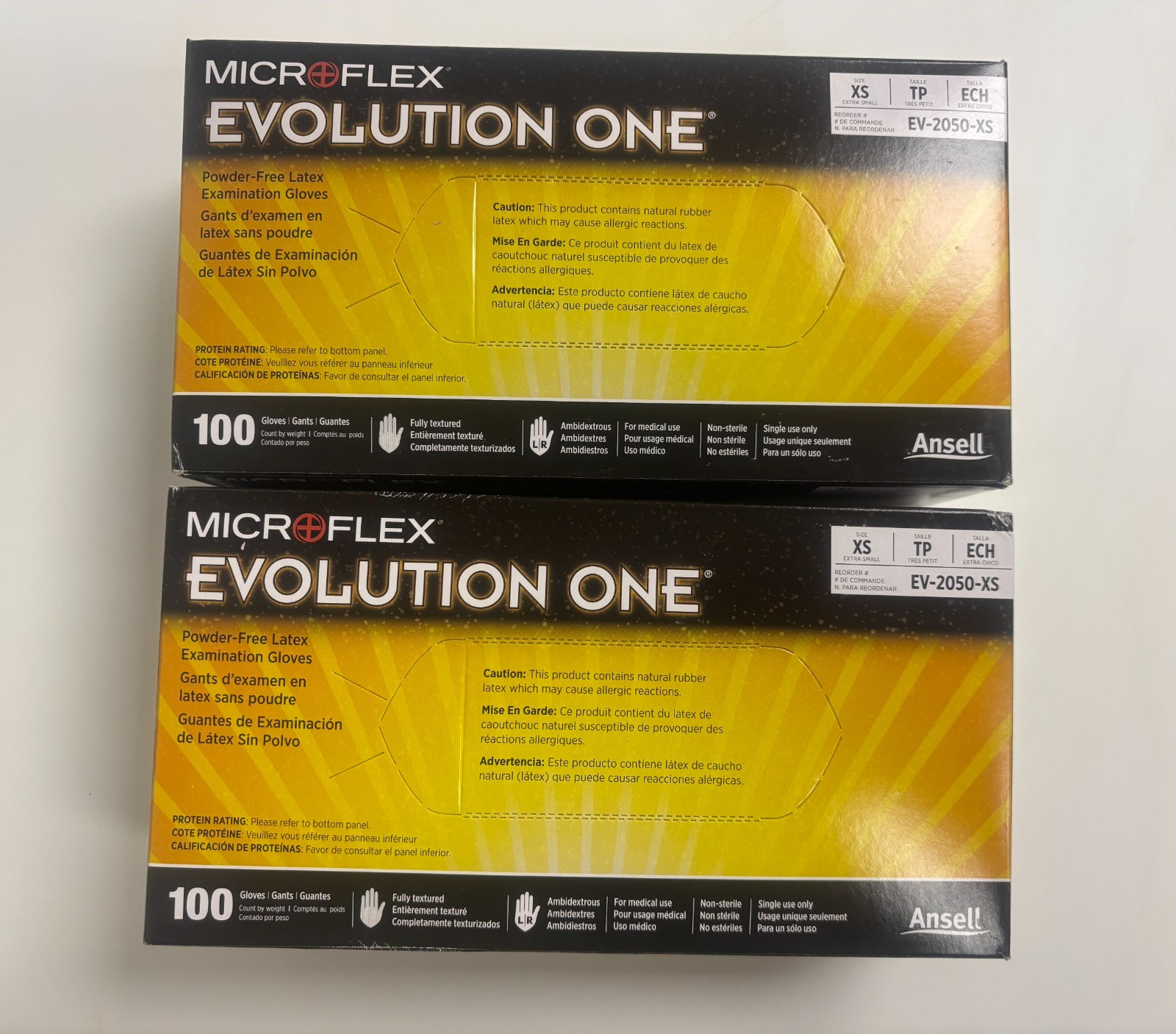 Microflex Evolution One Latex Gloves EV-2050-XS 200/PK