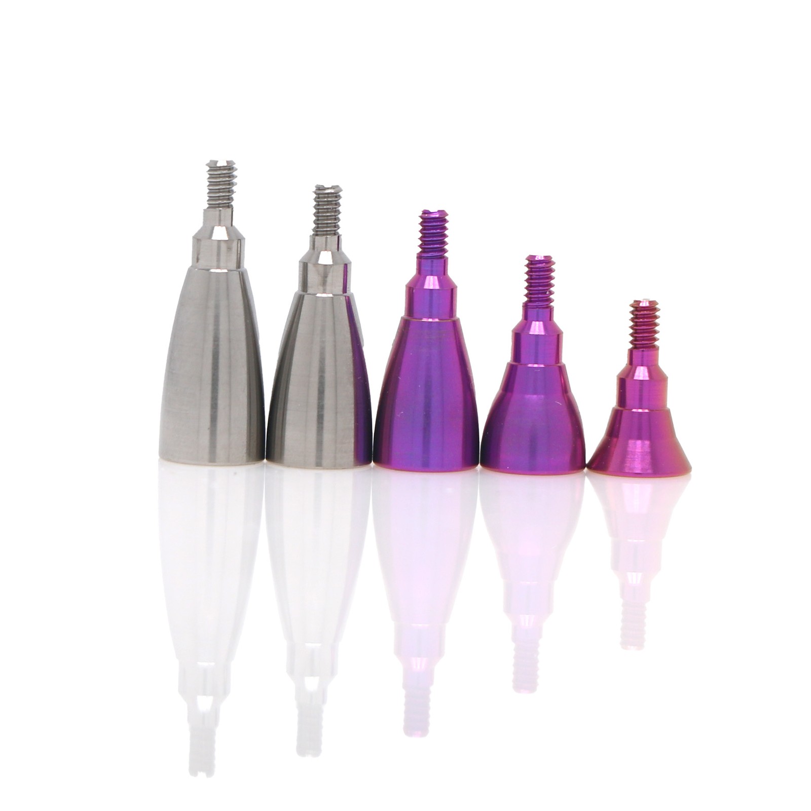 5Pcs Dental Healing Abutment & Closure Cap Fit Straumann BL/BLT NC RC Bone Level