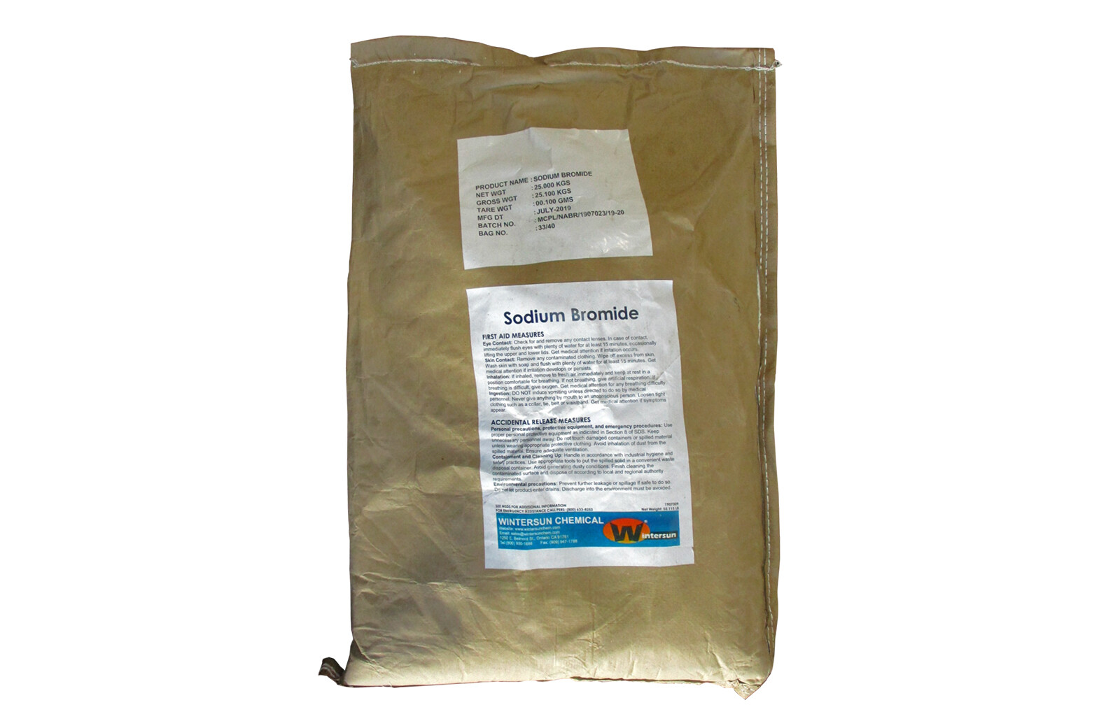 Sodium Bromide [NaBr] [CAS_7647-15-6] 99% Technical Grade White Powder 55.12 LB