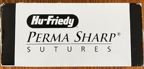 Hu-Friedy Perma Sharp PSN7772S, C-6 3-0 USP (2.0 METRIC), 18″, 3/8circ, 12/Box