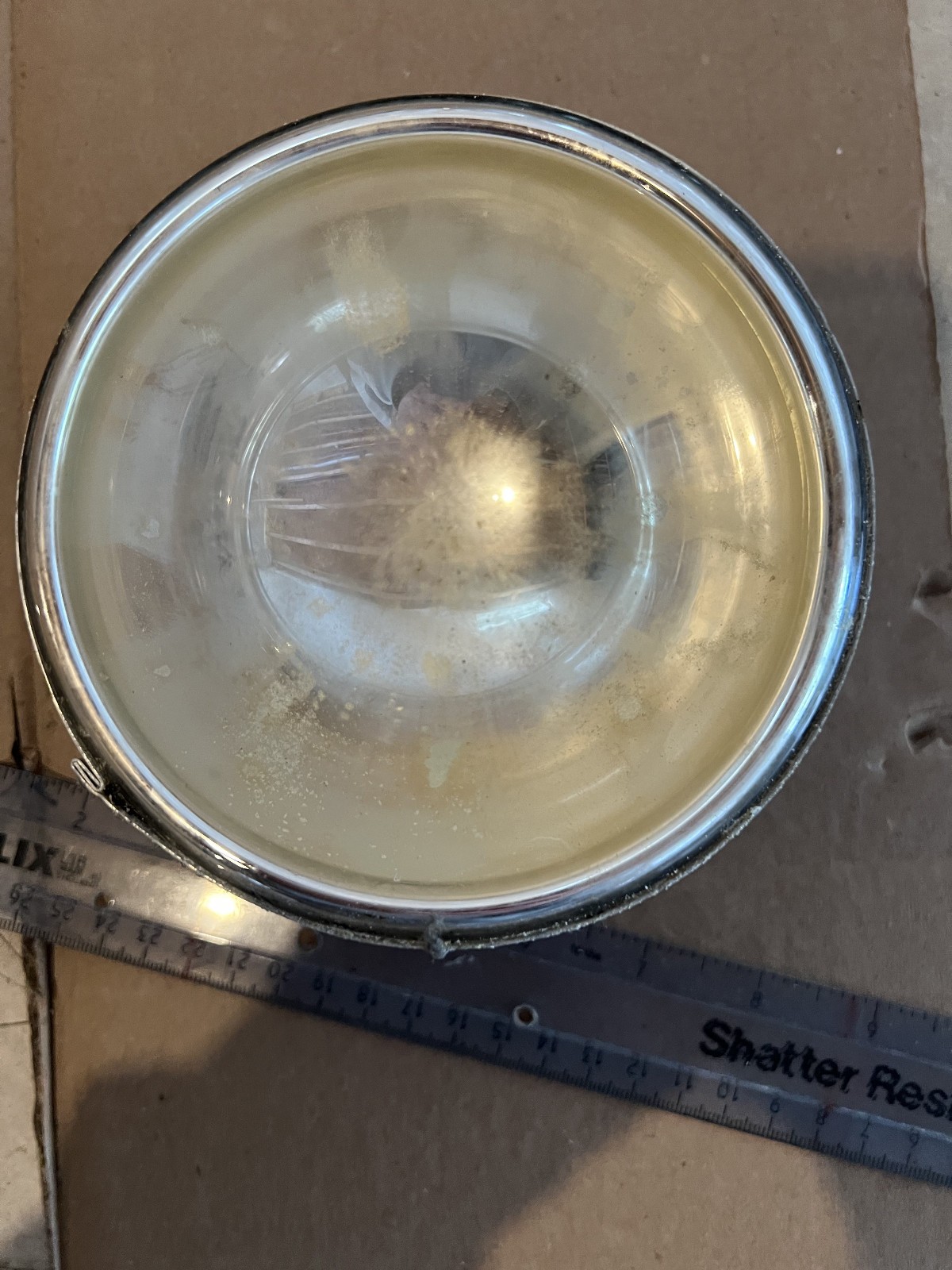 Dewar Flask, Low form, hemispherical, diameter 4.25″